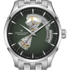 Orologio Jazzmaster Open Heart Auto Green - Hamilton. orologi da polso Hamilton rivenditore Bellipario Gioielleria. Hamilton Watch H32675160