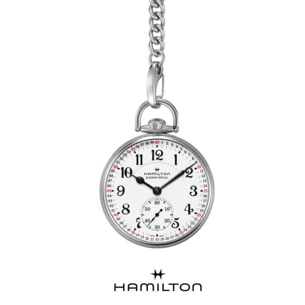 Orologio da tasca Railroad Pocket Watch Limited Edition - Hamilton. Orologio tascabile uomo donna Hamilton Watch H40819110