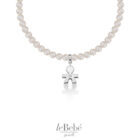 le PERLE - Bracciale BIMBO Oro Bianco, Perle e Diamante - leBebé. Bracciale con perle da donna. Bellipario Gioielleria rivenditore leBebè LBB802