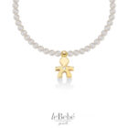 le PERLE - Bracciale BIMBO Oro Giallo, Perle e Diamante - leBebé. Bracciale con perle da donna. Bellipario Gioielleria rivenditore leBebè LBB822