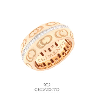 Anello Fascia HILARY in Oro Rosa 18 Kt. con Diamanti - Chimento. Anelli donna in oro rosa e diamanti. Chimento 82592369