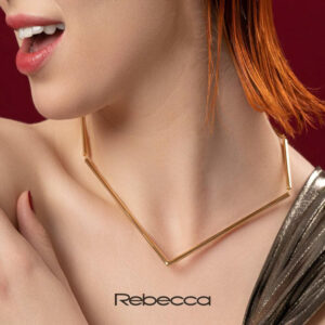 Collana in Bronzo placcato Oro CHOKER LUDI - Rebecca. Collana da donna fashion, alla moda. Rebecca BLUKBO04